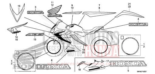MARKE (2) CBR650RAK de 2019